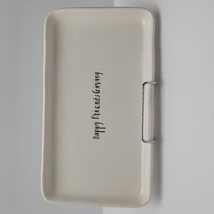 Rae Dunn Artisan Collection "Happy Friendsgiving" Tray/Dish